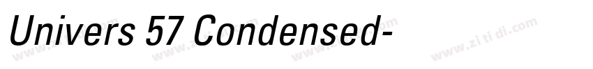 Univers 57 Condensed字体转换